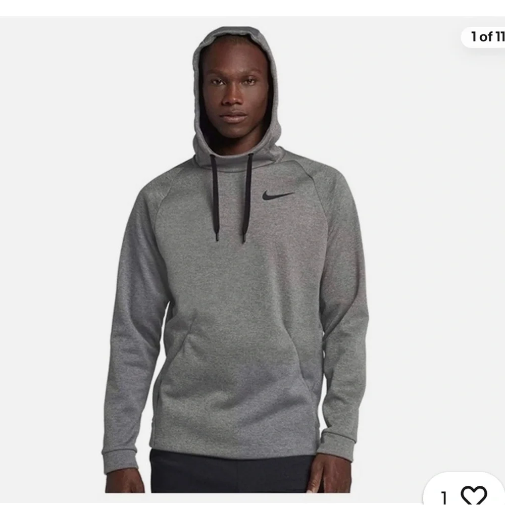 Nike Therma-FIT pullover hoodie Gray Large Comfy Cozy